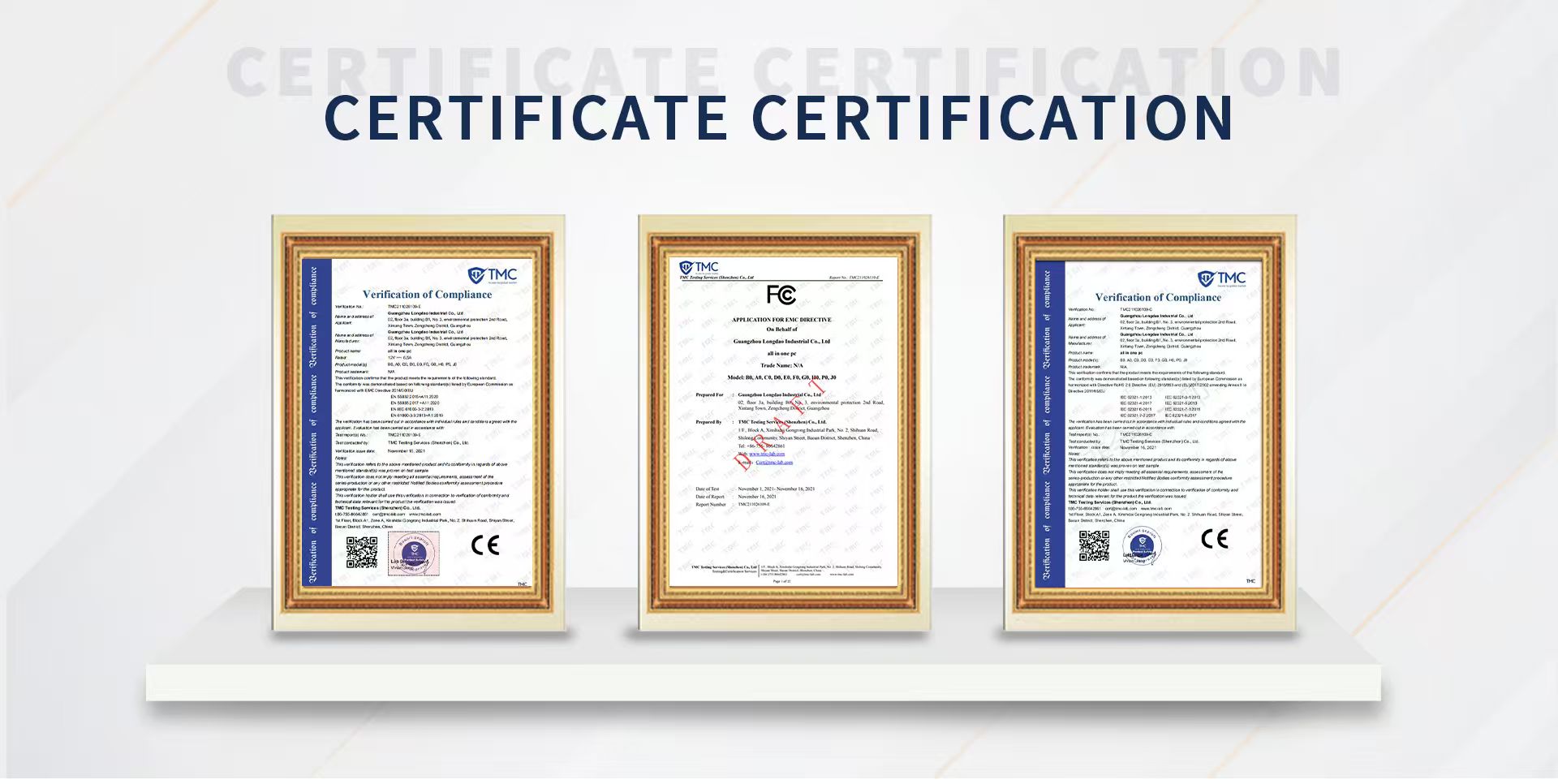 BLCOOF Quality Certificate